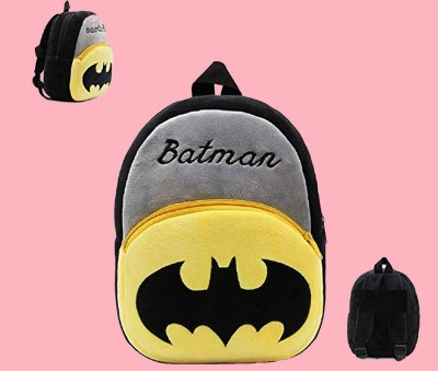 7Eleven Enterprise School Bag For Kids Bag Batman Plush Bag For Cute Kids 2-6 Years Plush Bag 11 L Backpack(Black)