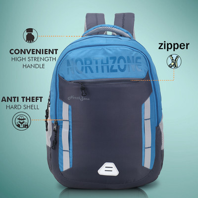 NorthZone Upgrade Your Office Look: Stylish Casual Backpacks for 15.6-Inch Laptops 35 L Backpack(Blue)