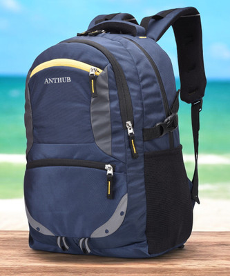 ANTHUB For Unisex,Office/Travel/Business Use,with Rain Cover And Reflective Strip(1006) 35 L Laptop Backpack(Blue)