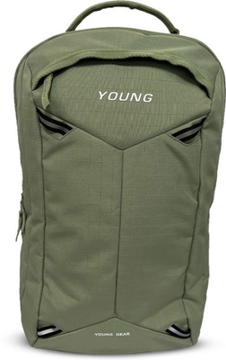 Young THE HUSTLE BACKPACK 22 L Laptop Backpack(Green)