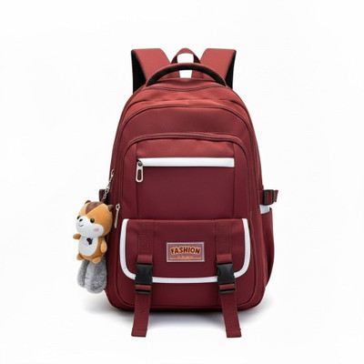 WALSON Trendy Kawaii Backpack For College or School Backpack | Standard Backpack 30 L Backpack(Red)