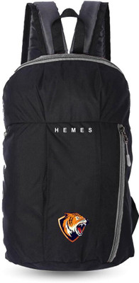 HMFURRYS FINEST HEMES-Tiger-GreyZip_10 12 L Backpack(Black, Grey)