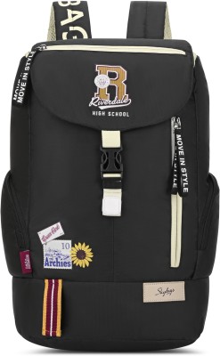 SKYBAGS ARCHIES COLLEGE BACKPACK 02 (E) BLACK 22 L Backpack(Black)