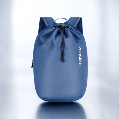 Krishiv Mountains 15 Ltrs Drawstring Casual / School / College / Student Travel Bag 15 L Backpack(Blue)