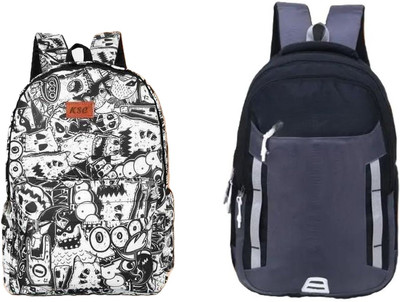 MishKav Backpack Black 30 L Backpack(Black, Black)
