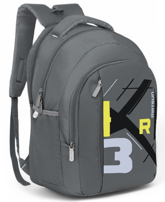 Matsun Unisex Water Resistant Backpack for School - With Rain Cover | Multipurpose Use 55 L Backpack(Grey)