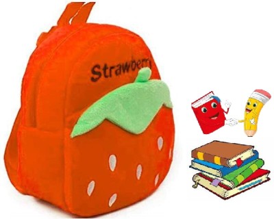 Bluemoon Strawberry Preschool Kids Bag Beautiful Backpack, Unit-1 10 L Backpack(Red)