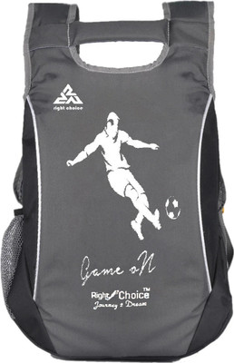 RIGHT CHOICE (2214) black grey stylish tuff quality college school casual bag boy & girl 5 L Backpack(Grey, Black)