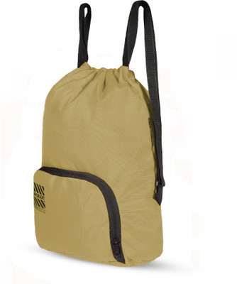 divulge Meteor Drawstring Bag Daypack, Drawstring bag, Sport Bag 16 Liters 18 L Backpack(Beige)