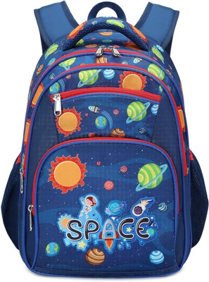 Frantic Waterproof Polyester 26 L School Backpack With Pencil/Staionery Pouch 26 L Backpack(Blue)