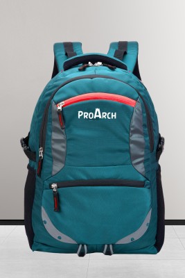 ProArch Spacy unisex backpack with rain cover and reflective strip 33 L Laptop Backpack(Green)