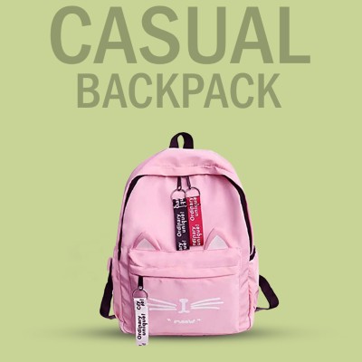 khatushyam collection Pink_@ cat_@@ _1pc_12 20 L Backpack(Pink)