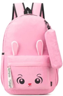 HN Enterprises 15L Cute Backpack For Girls 15 L Backpack(Pink)