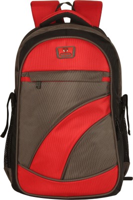 HI-SPEED HSIPL-40_RedGrey_Laptop Backpack with STYLISH-28 LTR BACKPACK LAPTOP BACKPACK FOR 15.5 INCH LAPTOP WATER PROOF BACKPACK, IDEAL FOR SCHOOL, COLLEGE, OFFICE AND TRAVEL 28 L Laptop Backpack(Red)