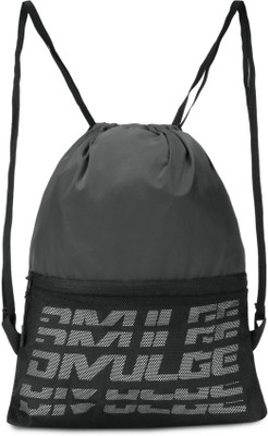 divulge Accend Daypack Drawstring Bag yoga bag gym bag 18.1 L Backpack(Black)