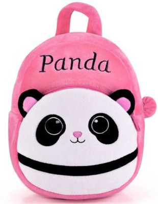 Aveek Kids School Bag Panda Soft Plush Backpacks BabyF Boys/Girls Plush Bag (PinK 10 L Backpack(Pink)