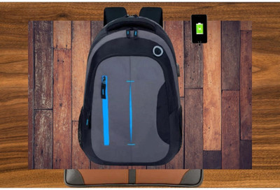 JairaJ backpack bag laptop bag school backpag(20*14) 38 L Laptop Backpack(Grey, Black)