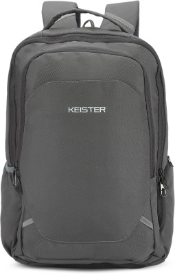 KEISTER Laptop Backpack For Men & Women |Adjustable and paded Shoulder Straps 30 L Laptop Backpack(Grey)