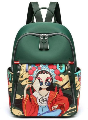 Flores TRIDE CHINESE PRINT 15 L Backpack(Green)