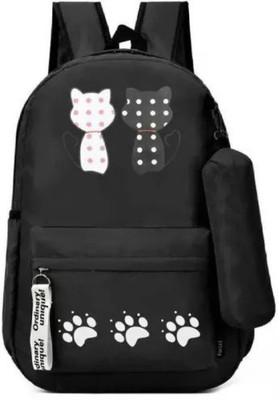 Flamebird FB-BLACK-DOUBLE-Cat_10 10 L Backpack(Black)