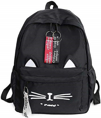 ARK FASHION women casual backpack for girls 10 L Backpack(Black)