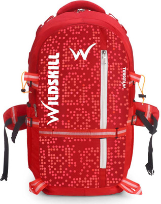 WILDSKILL cyan Backpack School College & Travel Bag with Front Zipper Pocket ( SMALL BAG) 30 L Backpack(Red)