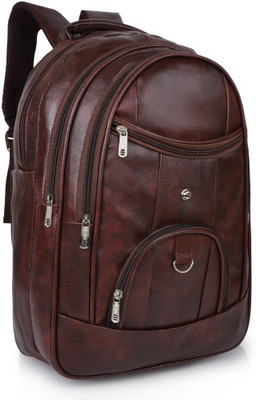 BACKPACKERS Leather Backpack For Men 35 L Backpack(Brown)