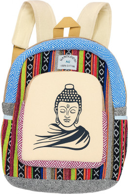 SBDJFB Ethnic Handloom Buddha Print Hemp Backpack – Multicolor 20 L Backpack(Multicolor)