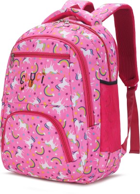 Ambika Collection | Unicorn printed school bag for girls 30 L Backpack(Pink)