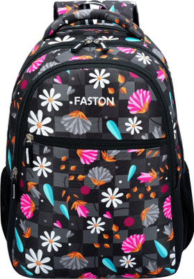 Faston BAG FOR SCHOL COLLAGE BOYS & GIRLS WATERPROP BACKPACK DIGITAL PRINT 30 L Backpack(Black)