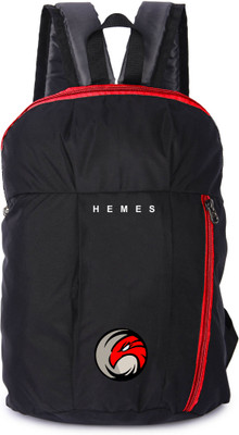 H-Hemes HEMES-Egal-RedZip-Bag_15 12 L Backpack(Black, Red)