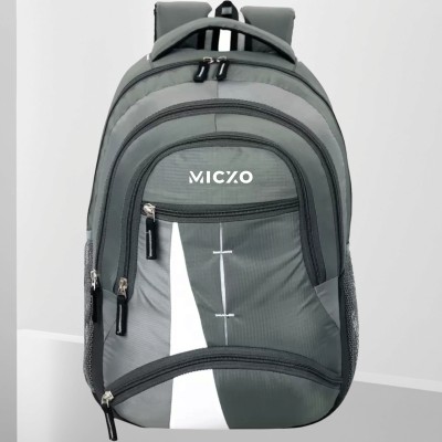 MICXO Medium 30L Laptop Backpack Medium Backpack school college travel bag office bag 30 L Trolley Laptop Backpack(Grey)