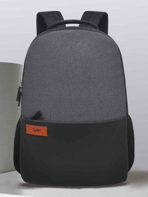 SKYBAGS Evo Black & Grey 18 L Laptop Backpack(Black, Grey)