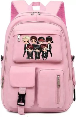 BTS r Casual Stylish College School Bag for Girls & WomenLatest Trending Designe 28 L Backpack(Pink)