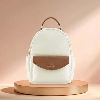 Fastrack Colourblocked Backpack with Adjustable Shoulder Straps 7.728 L Backpack(White)