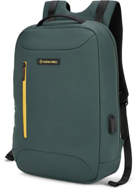 NASHER MILES Staten Passenger Workpack | Polyester | USB charging | Ideal For Office 29 L Laptop Backpack(Green)
