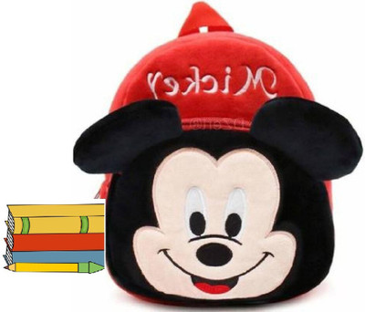 Bluemoon Mickey For Your Little Mouse 12 L Backpack(Red, Black)