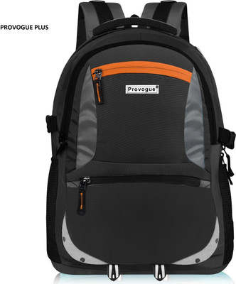 PROVOGUE PLUS Waterproof Febric CRUISER Unisex Casual Office Bag with Reflective Strip 37 L Laptop Backpack(Black)