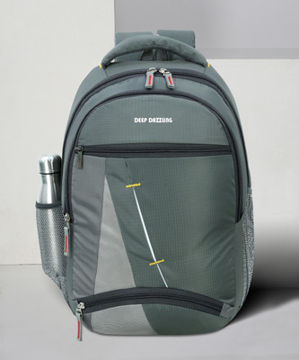 DEEP DAZZLING Classic Water Resistant Bag Use For College Tuition And Coaching Daypack Bag 30 L Backpack(Grey)