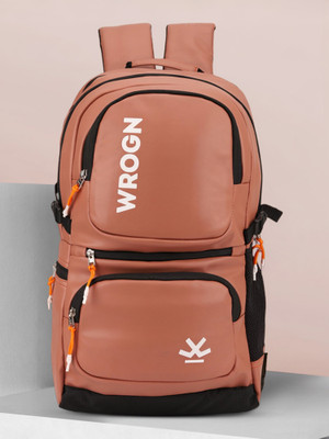 WROGN BP/REXINE/1500/BEIGE-BLK CHAIN-35L 35 L Backpack(Multicolor)
