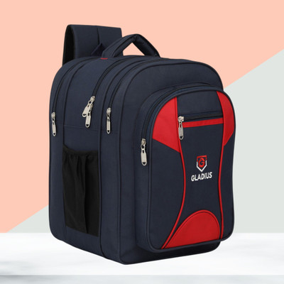 GLADIUS School Bag for Boys & Girls | Large 17×13 Inch | (Class 3-10, Unisex) 50 L Backpack(Blue)