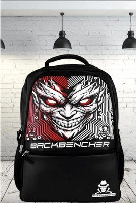 Organo Craft Backbencher Stylish Printed Bag for Boys School & College Bag with Padded Straps 45 L Laptop Backpack(Black)
