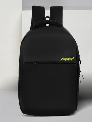 PLAYYBAGS Bag Corpo | Backpack | School Bag| Unisex (Grey) 35 L Laptop Backpack(Black)