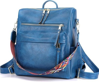 laik Women's Fashion Backpack Purses Multipurpose 12 L Backpack(Blue)