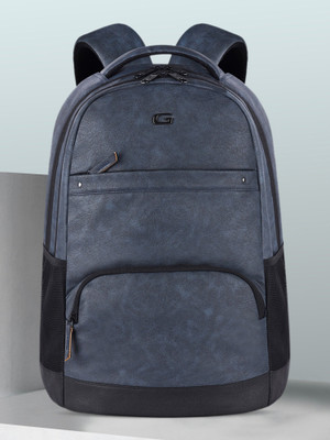 Gear Vintage 2 Leather without Anti Theft 33 L Laptop Backpack(Blue)