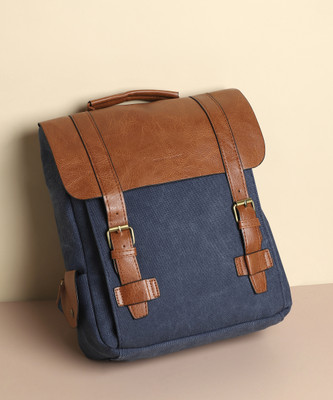 Haute Sauce Women's The Journey Backpack - Brown & Blue 15 L Backpack(Blue)