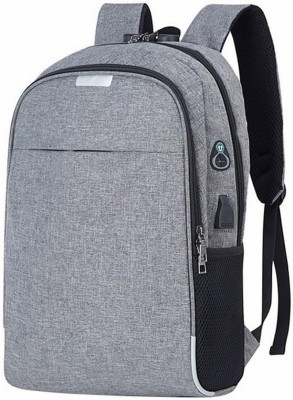 KriShyam Business Computer Water Resistant Anti-Theft Bag with USB Charging Port 10 L Laptop Backpack(Grey)