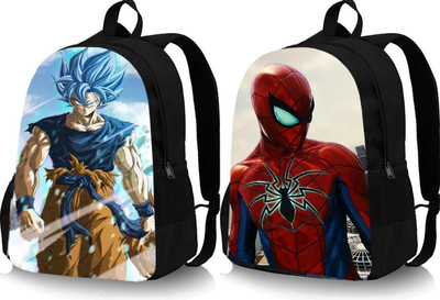 khatushyam collection A_GOKU_@@1PC & SPIDER-04_@@_1PC_abc 30 L Backpack(Black, Black)