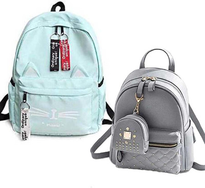 khatushyam collection SKYBLUE FAISHION PARA & GREY BATUIYA COMBOb 20 L Laptop Backpack(Grey, Blue)