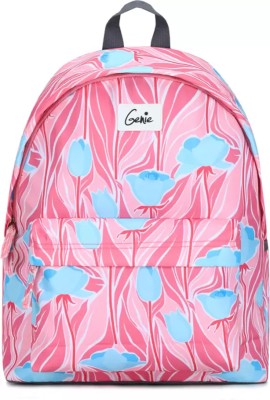 Genie Tulip Laptop Backpacks for Women,Stylish and Trendy College bags for girls 18 L 18 L Laptop Backpack(Pink)